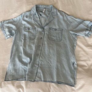 NWT Zara Denim Top sz M